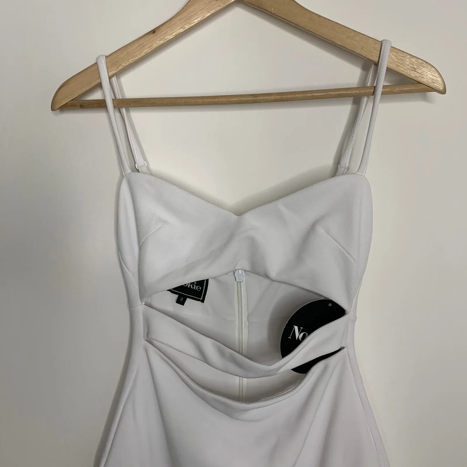 Nookie Bridget Bustier Midi Dress White Womens 8 New - Image 8