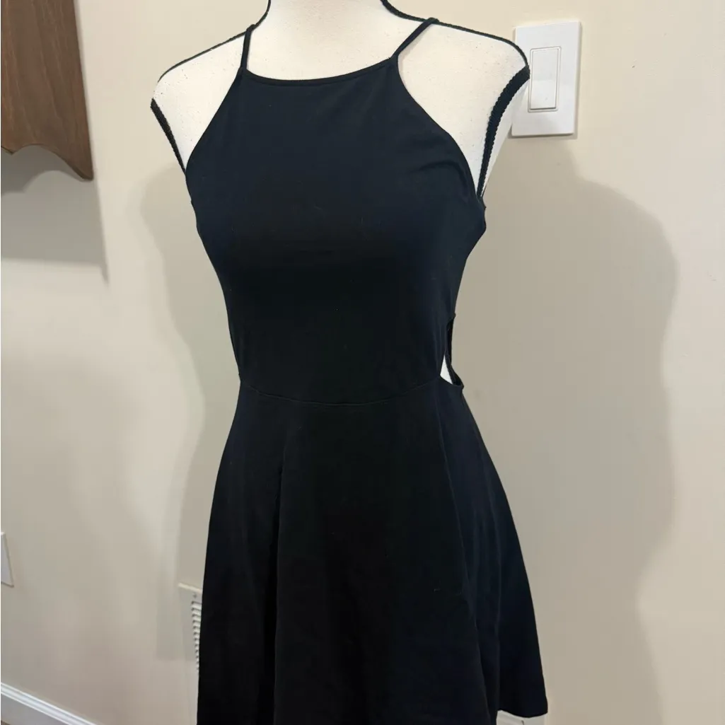 Garage Black Halter Mini Dress - Image 5