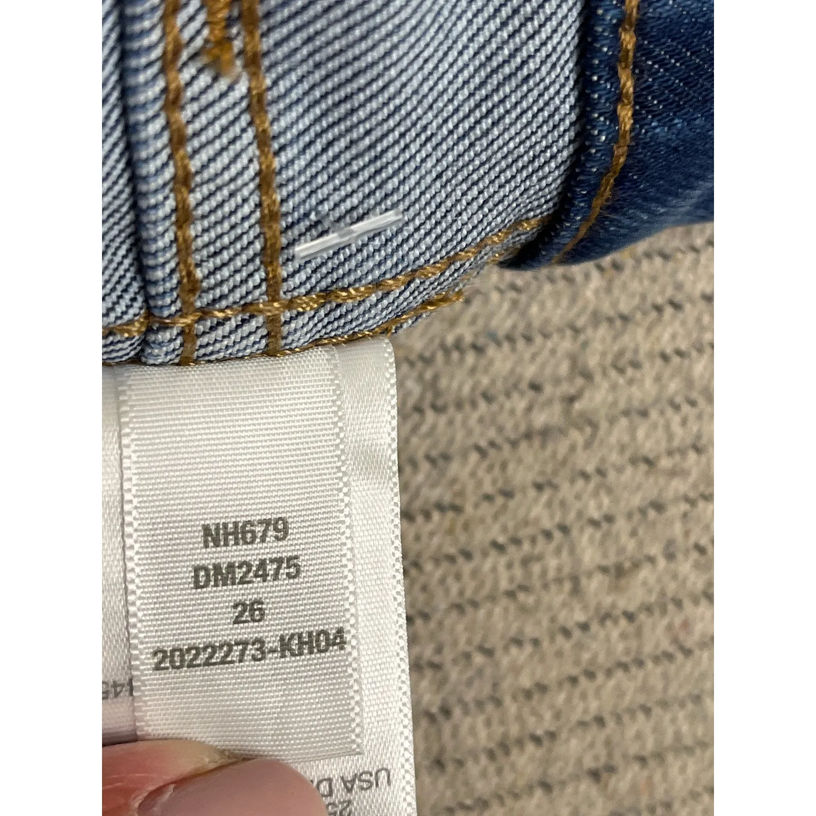 Madewell 11" High-Rise Roadtripper Skinny Jeans: Slit-Hem, dm2475, size 26 - Image 11