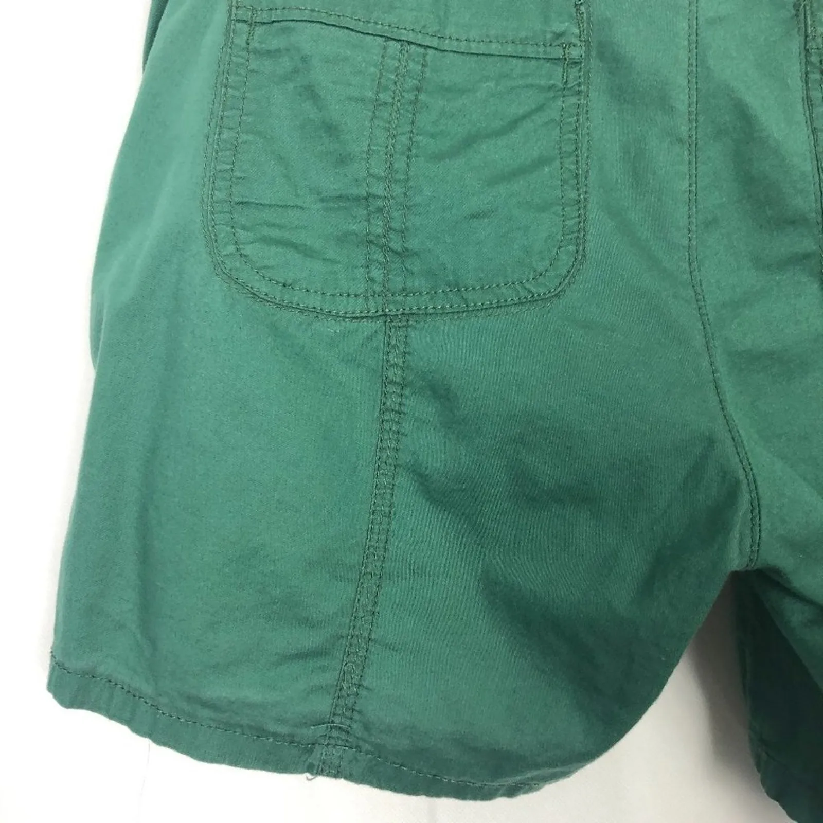 1955 Vintage Womens Hipster Shorts 13 Waist Tie Coquette Chic Minimalist Casual Green Size undefined - Image 7