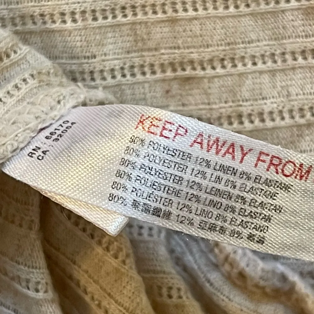 Free People FP Beach Rosaline Tunic Shift Flowy Dress Size Small Cream Color - Image 14