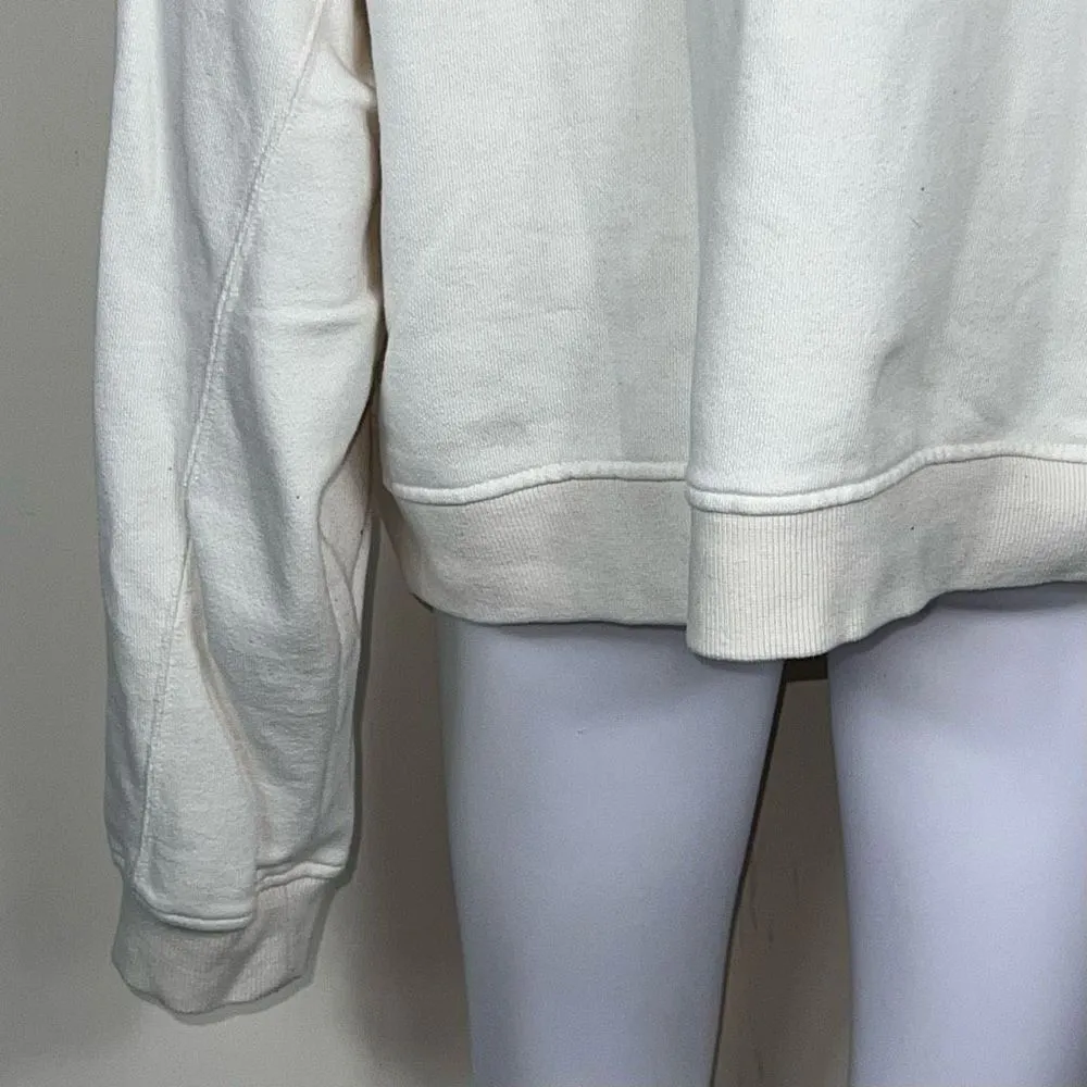 Forever 21+ Torn Collar Sweatshirt in Off White - Image 11