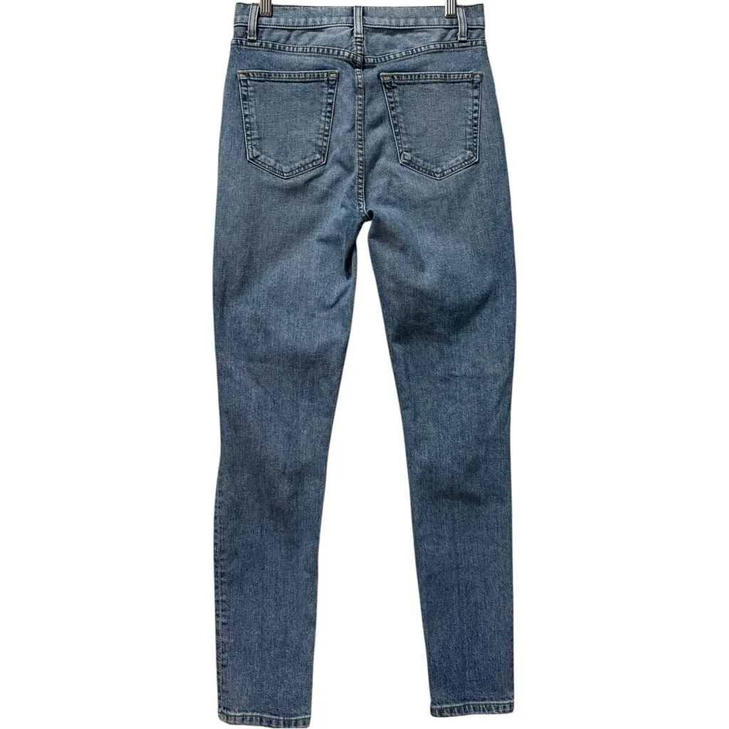 Reformation‎ Serena High & Skinny Blue Jeans Buttonfly Melbourne Destroyed Sz 27 - Image 3