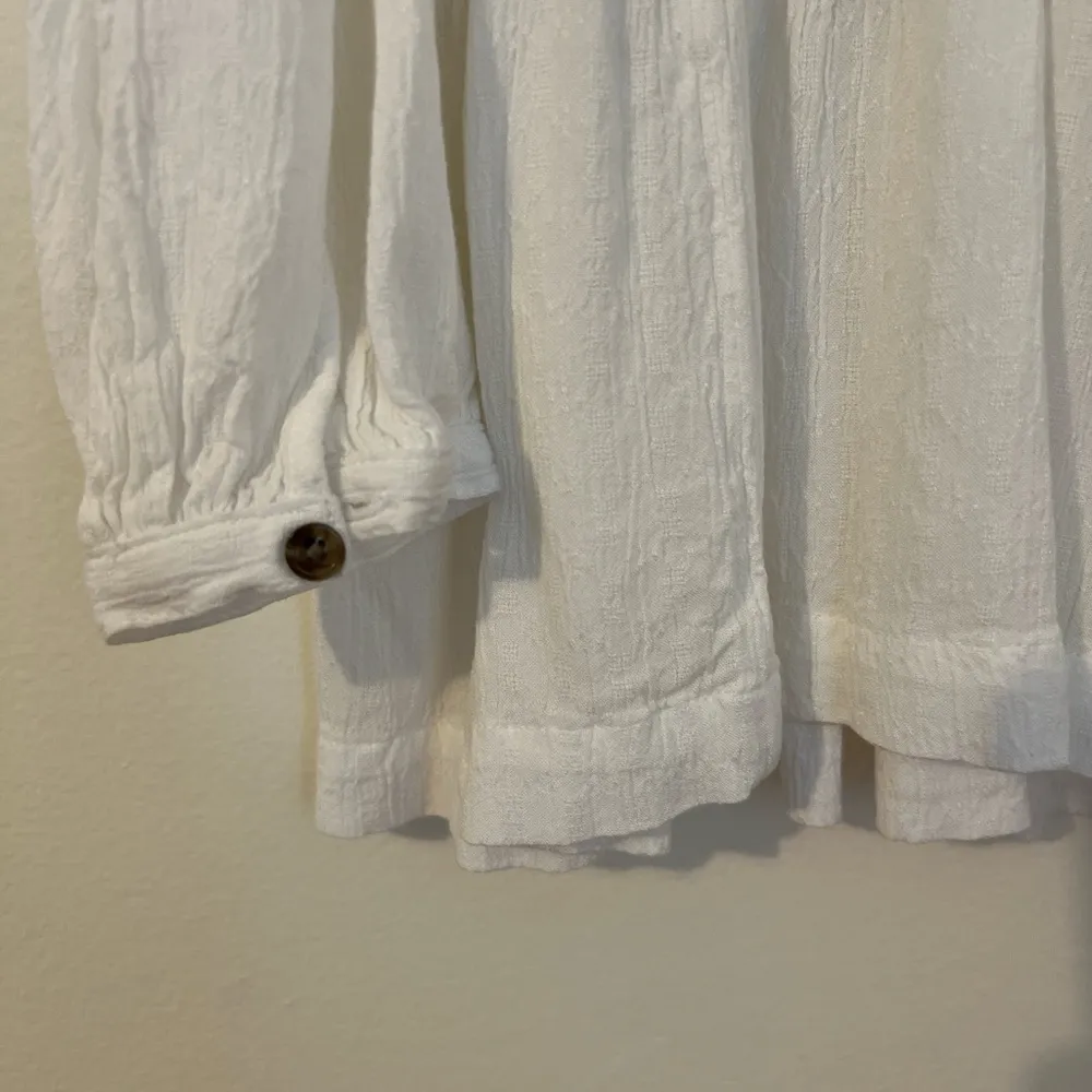 American Eagle White Relaxed Tiered Blouse - Image 2