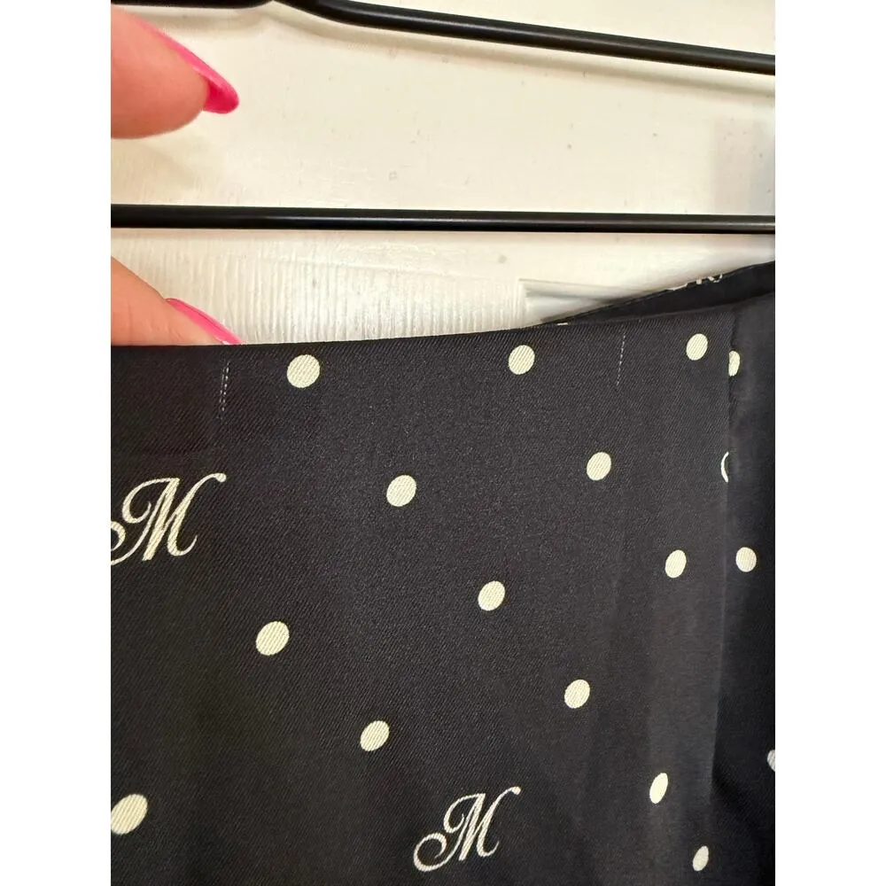 Monse M Dot Cascade Slip Skirt Silk Lined Asymmetrical Black Size 2 NEW - Image 8