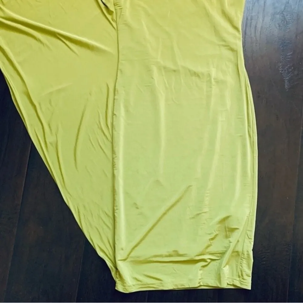 ASOS One-Shoulder Bodycon Lime Green Dress (Cocktail/Date Night/Going Out Dress) - Image 7