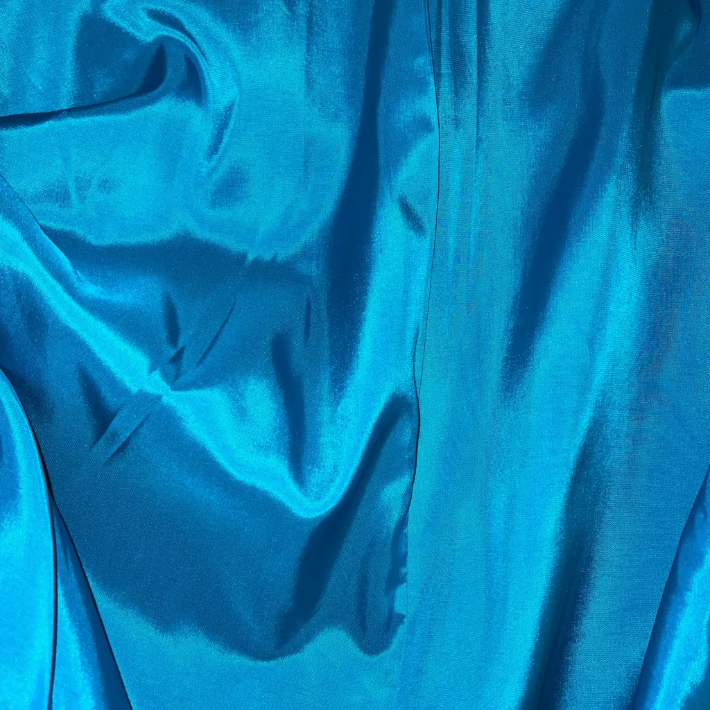 Beautiful Vintage 1980s Portrait Wool Coat! Blue Size 10 - Image 9