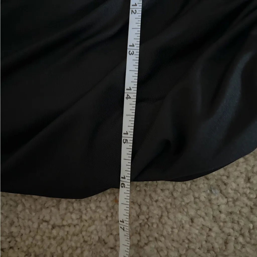 Superdown revolve black party going out Charcoal Ruched mini skirt sz small NWT - Image 14