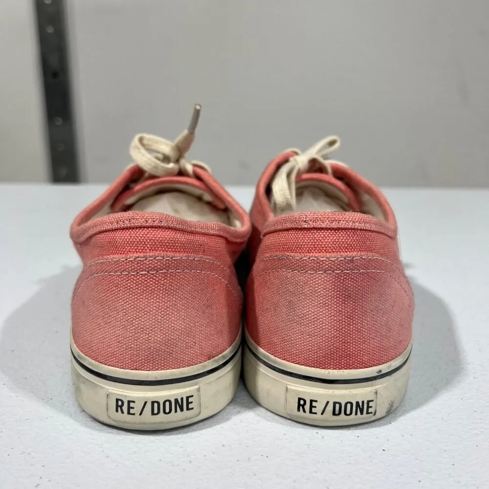 $450 NEW RE/DONE 70s LOW TOP CORAL SHOES SZ 40 US 9 - Image 4