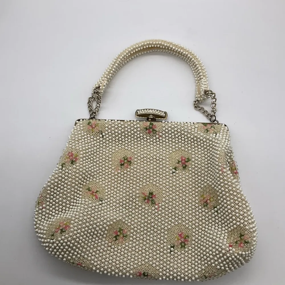 VINTAGE CORDÉ BEADS HANDBAG - Image 7