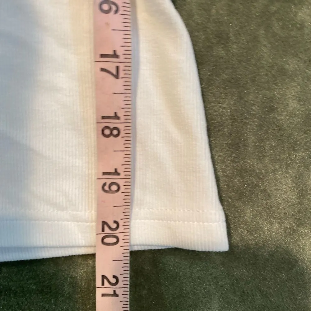 #OGL Thick Stretch Square Neck Tee White Size undefined - Image 8