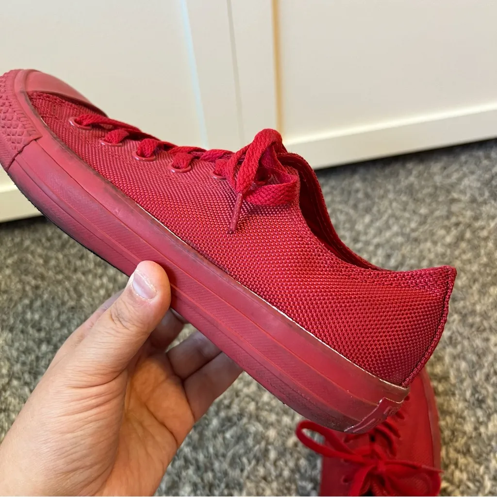 Converse Chuck Taylor All Star Classic All Red Rare Sneakers Women’s Size 8‎ - Image 11