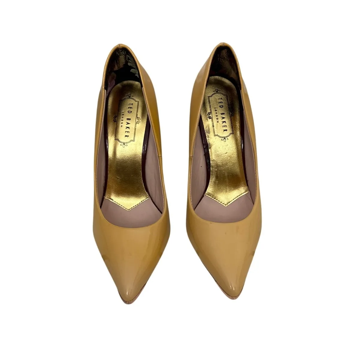 Ted Baker London Shoes Patent Tan High Heel Pumps Size Women's 6.5 (37) - Image 3