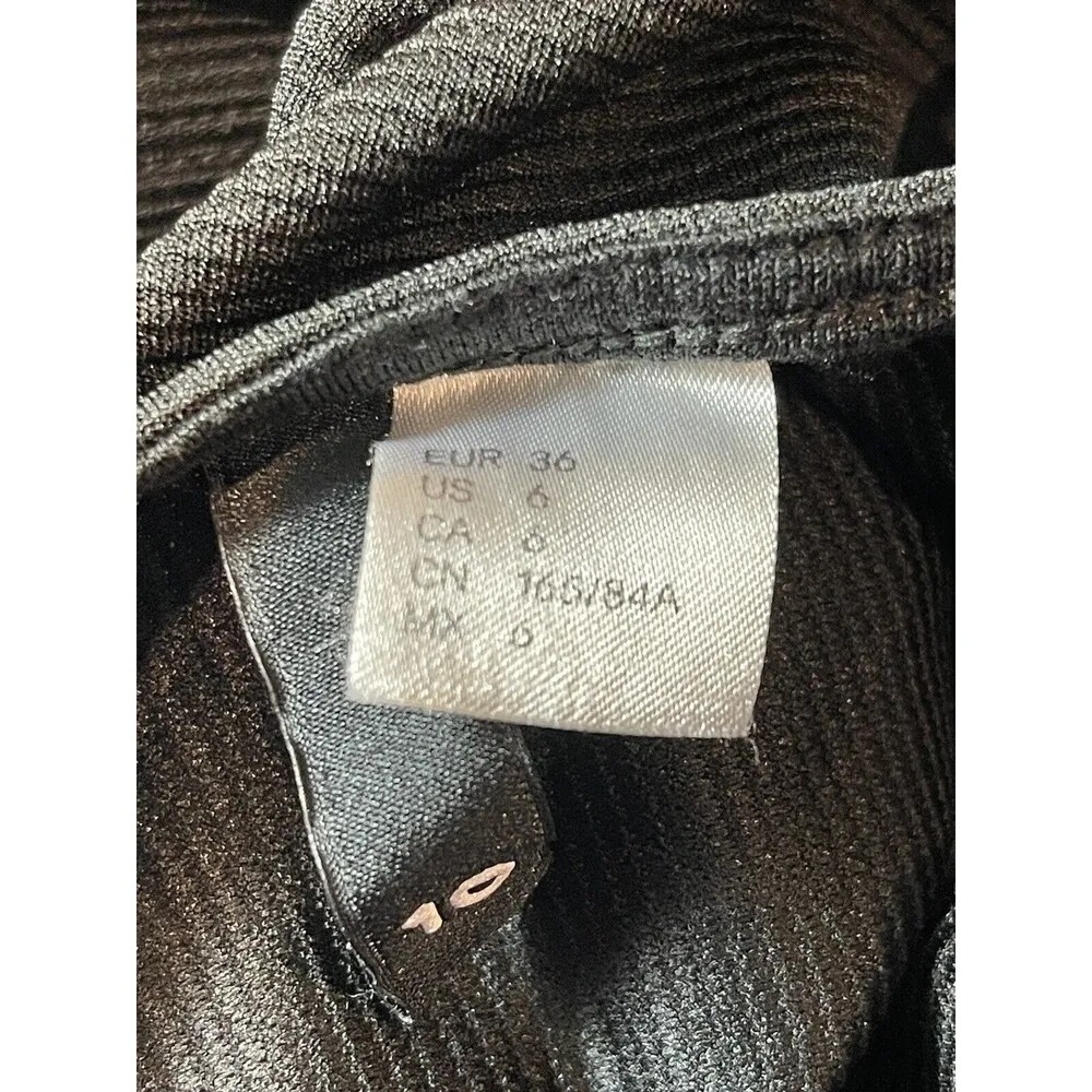 Divided H&M Black Sleeveless Ribbed A-line Mini Skater Dress 6 - Image 8