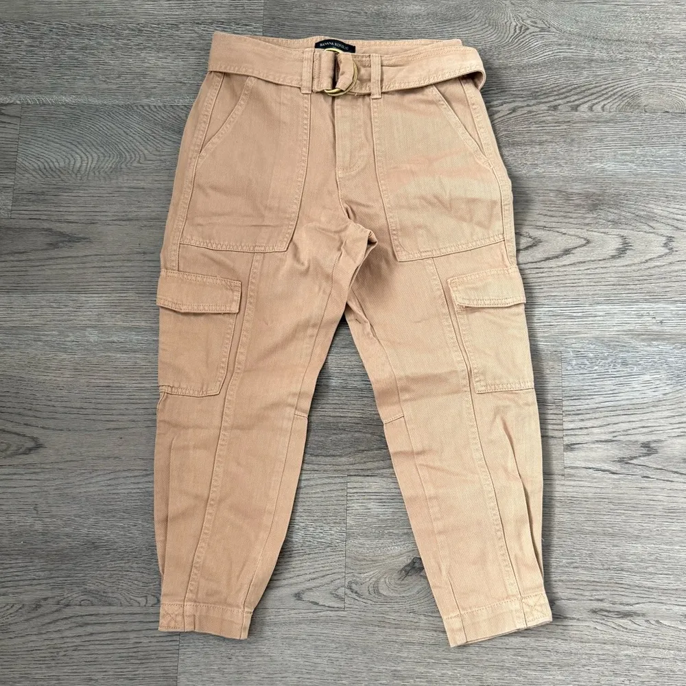 Banana Republic Factory Utility Cargo Pant - Size 00‎ Petite - Iced Latte - NWOT - Image 2