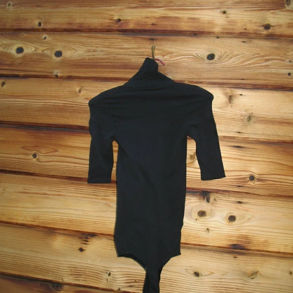 NWT  Revolve Black Short Sleeve Bodysuit OS S M L XL - Image 6