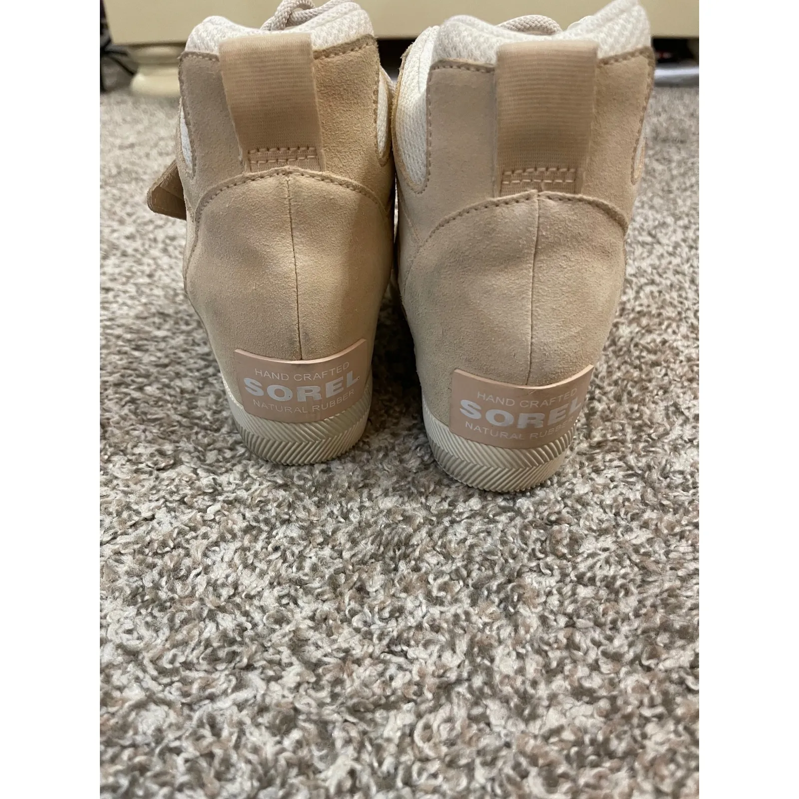 Sorel Out N' About Sport Wedges Women's Size 8 Beige Preloved - Image 2