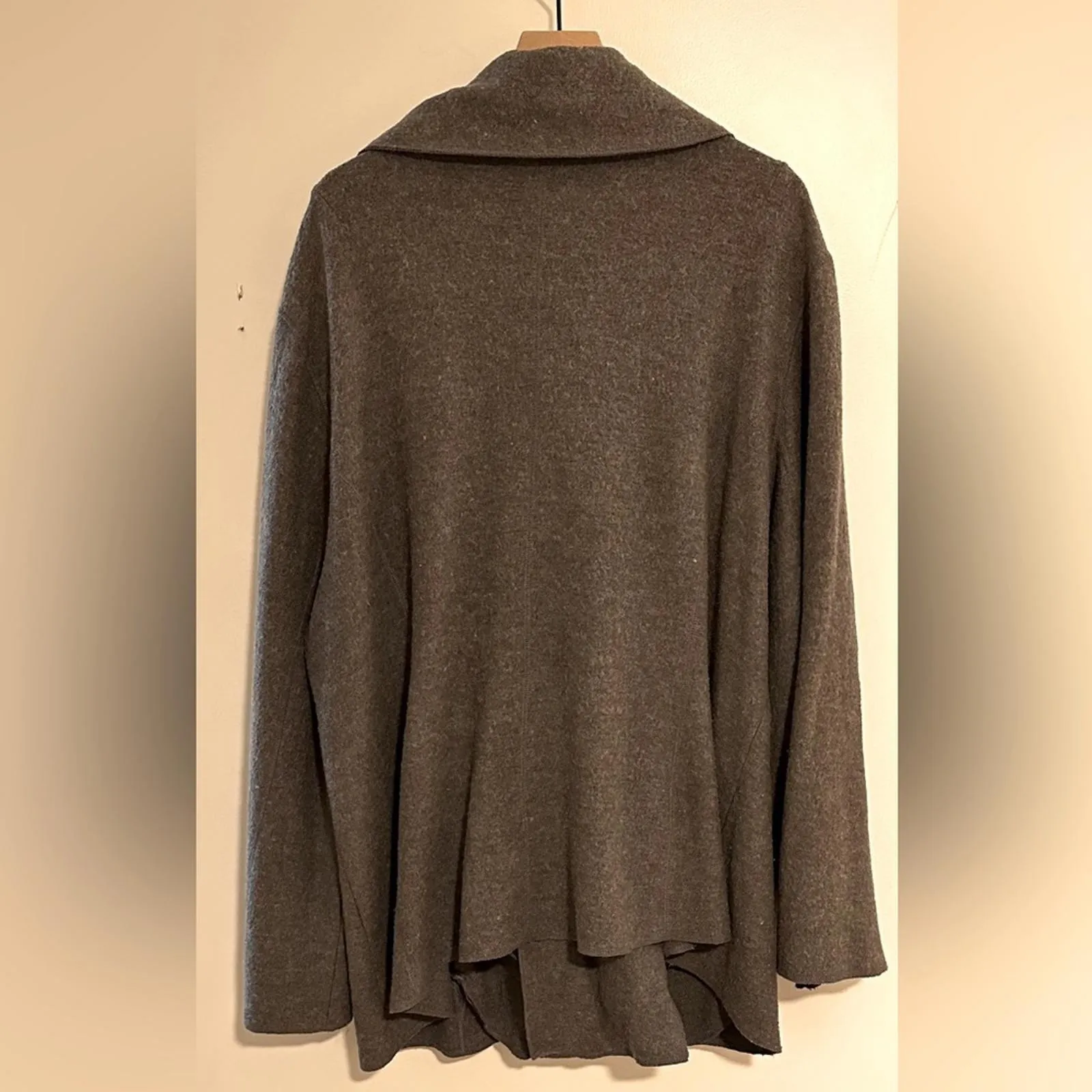 Sandro  | Wool Cowl Neck Wrap Jacket - Image 2