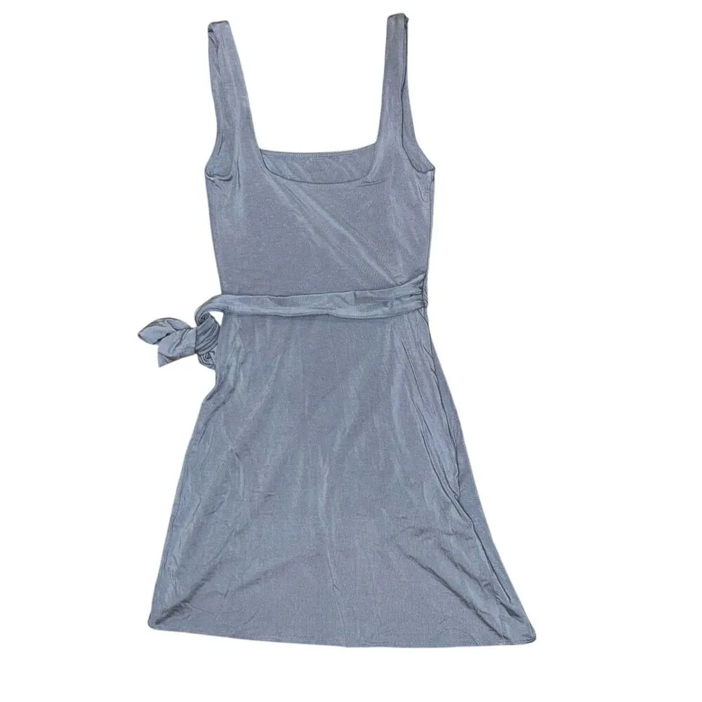 Wilfred Aritzia Saturn Mini Dress 2XS Blue Size XXS - Image 4