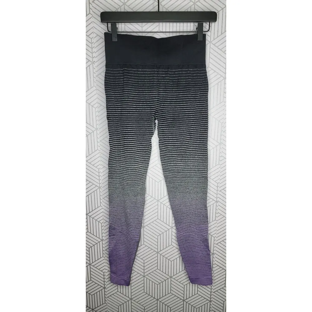 Marika Seamless Dye Dip leggings Sz Medium Black - Image 3