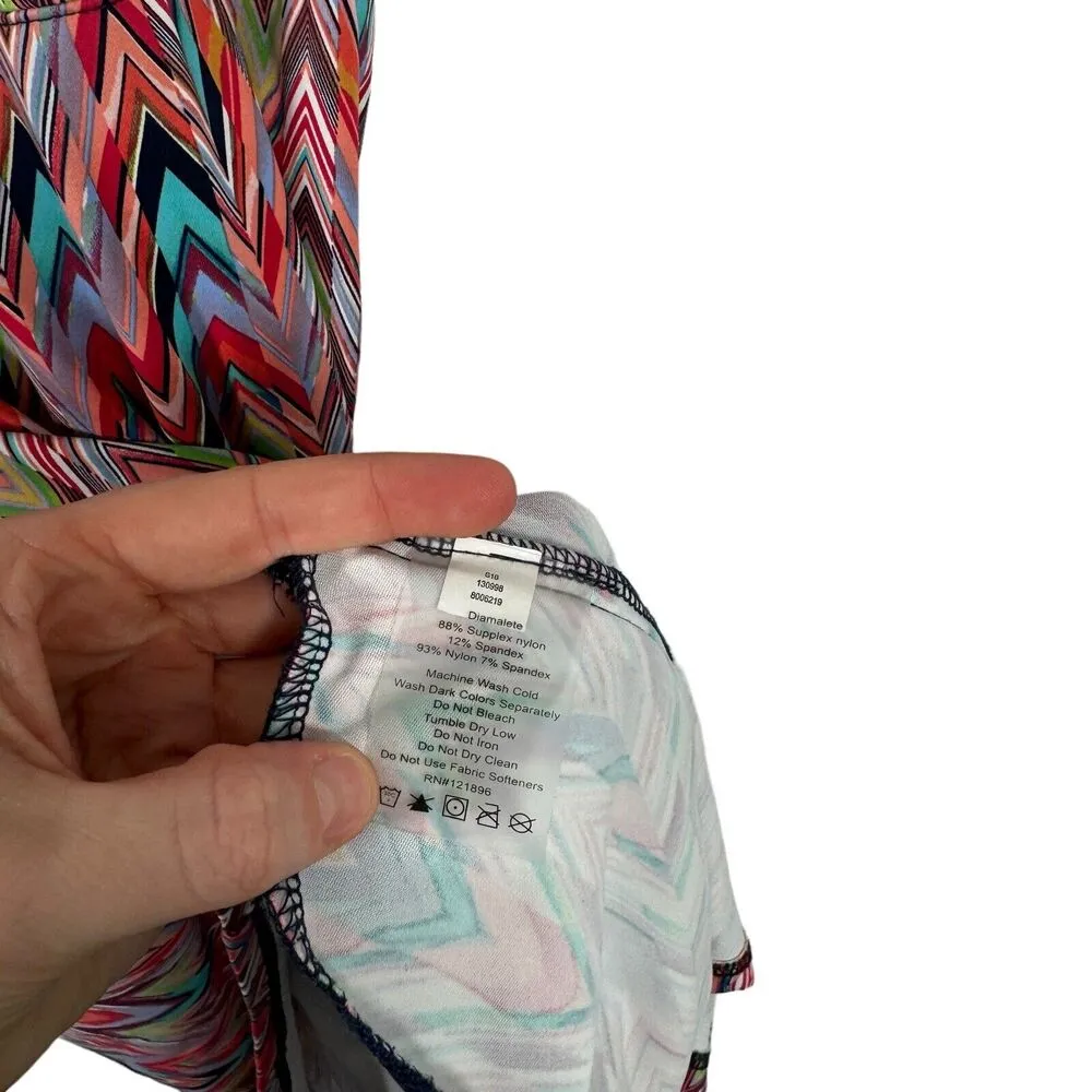 Title Nine Diamalete Multicolor Geometric Athletic Dress Pickleball Golf Women M - Image 4