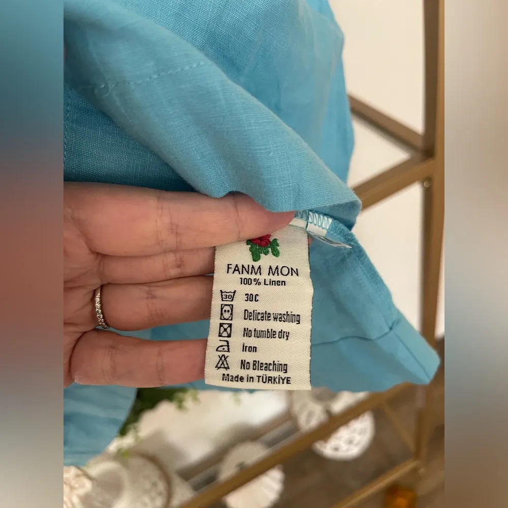 NWT Fanm Mon Bomba Dress size M Baltic Sea Blue mini Manmzel Size M - Image 7