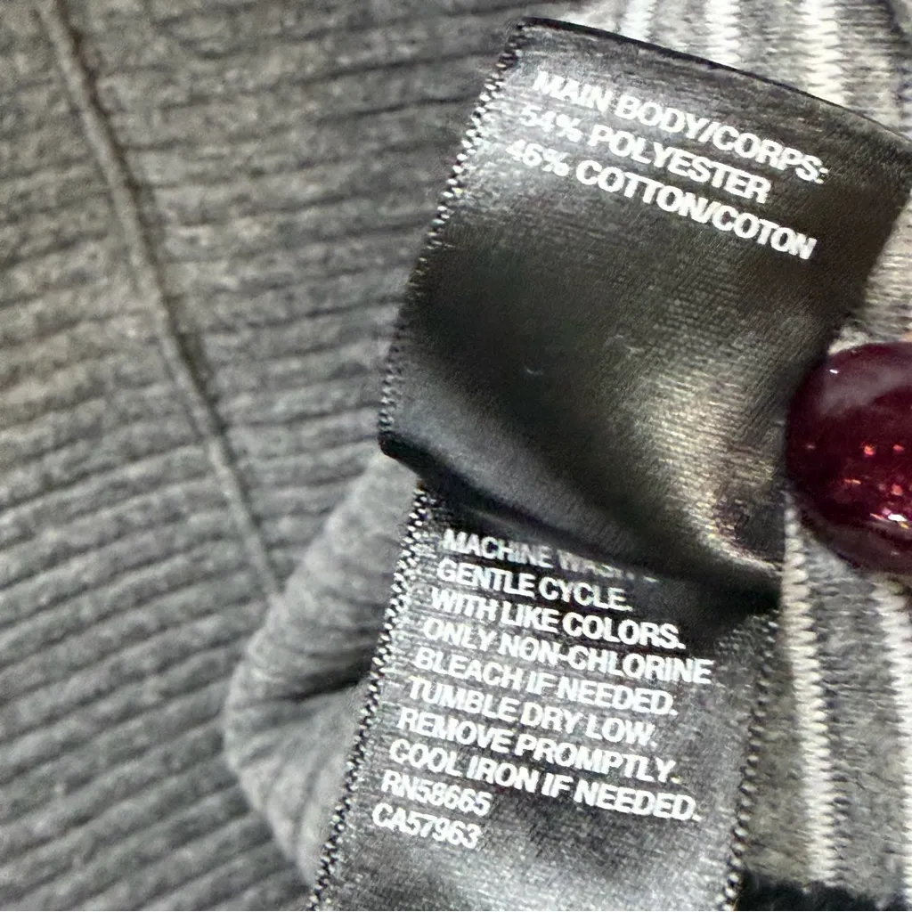 Zella Carey Ridge Pullover Sweater Womens XL Gray Funnel Neck Cozy Sporty Casual - Image 12