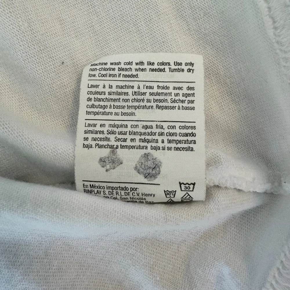 Champion Heritage White Crop T-Shirt Large - Image 8