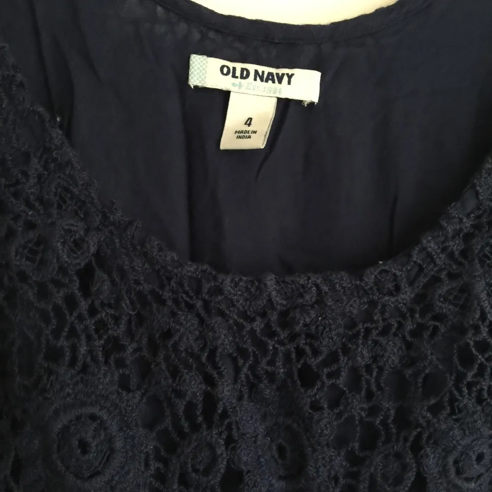 ⭐️ Old Navy Navy Blue Lace Fit & Flare Dress NWOT - Image 7