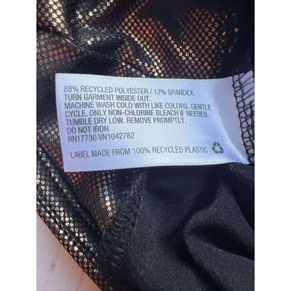 Wild Fable Metallic Animal Print Leggings Bronze & Black - - Women’s M NWT - Image 6