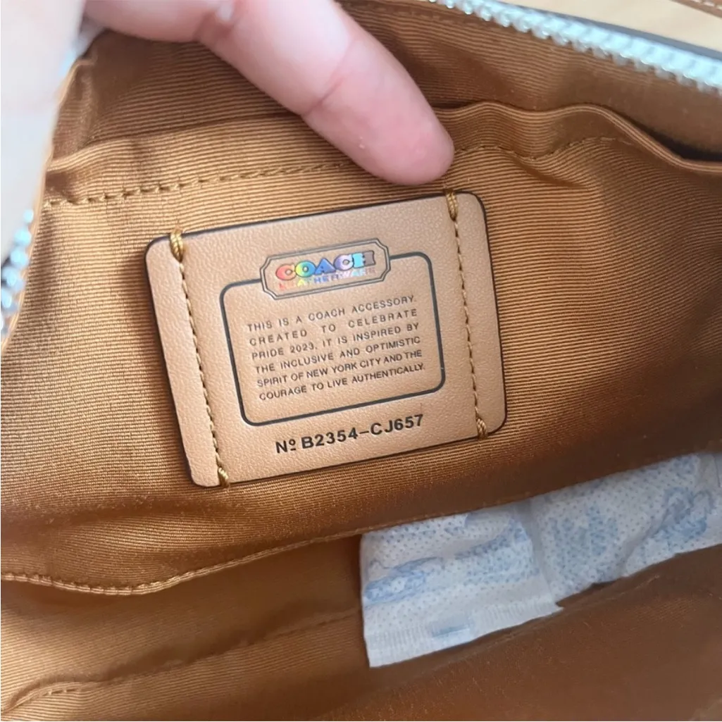 Coach  Nolita 19 With Rainbow Print # CJ657 - Image 9