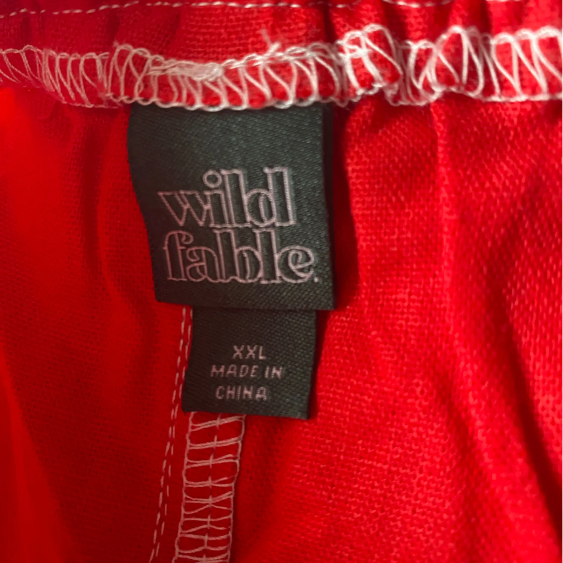 55% Linen 45% Rayon Plus Size Wild Fable‎ Red Woman Shorts Size XXL - Image 6