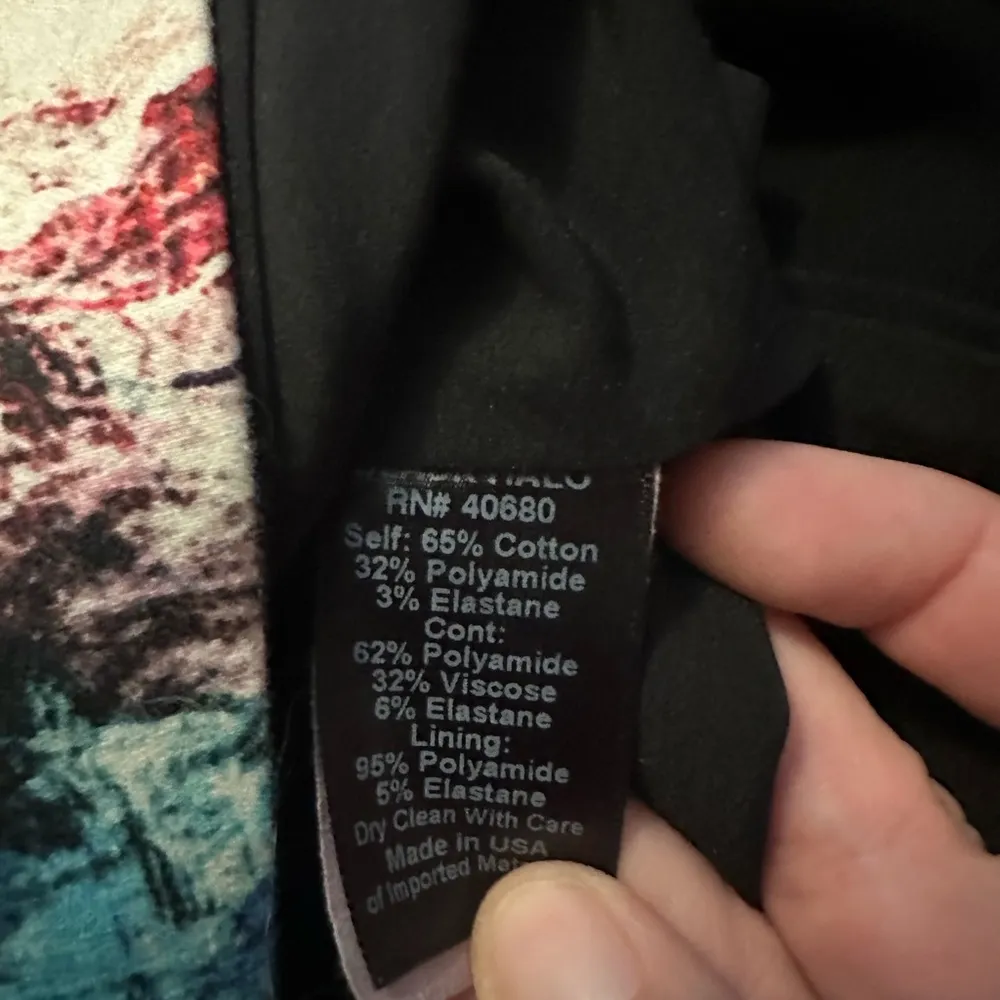 Black Halo Sleeveless Sweetheart Neck Floral Print Dress Size 4 - Image 7