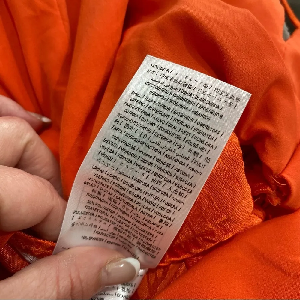 NWT Guess Jennifer Lopez Desta Romper in Tangerine Orange - Image 12