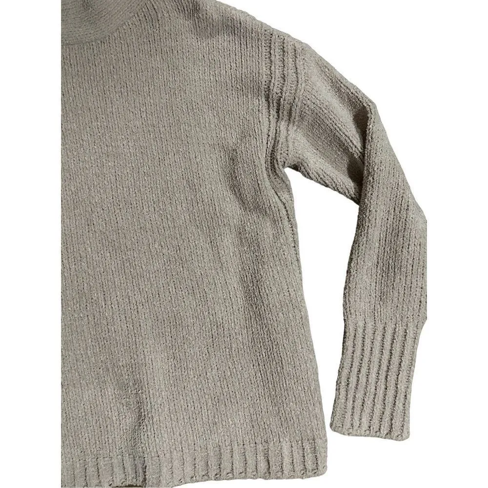 Catherine Malandrino blush pinkish tan cozy mock neck sweater sz M - Image 6