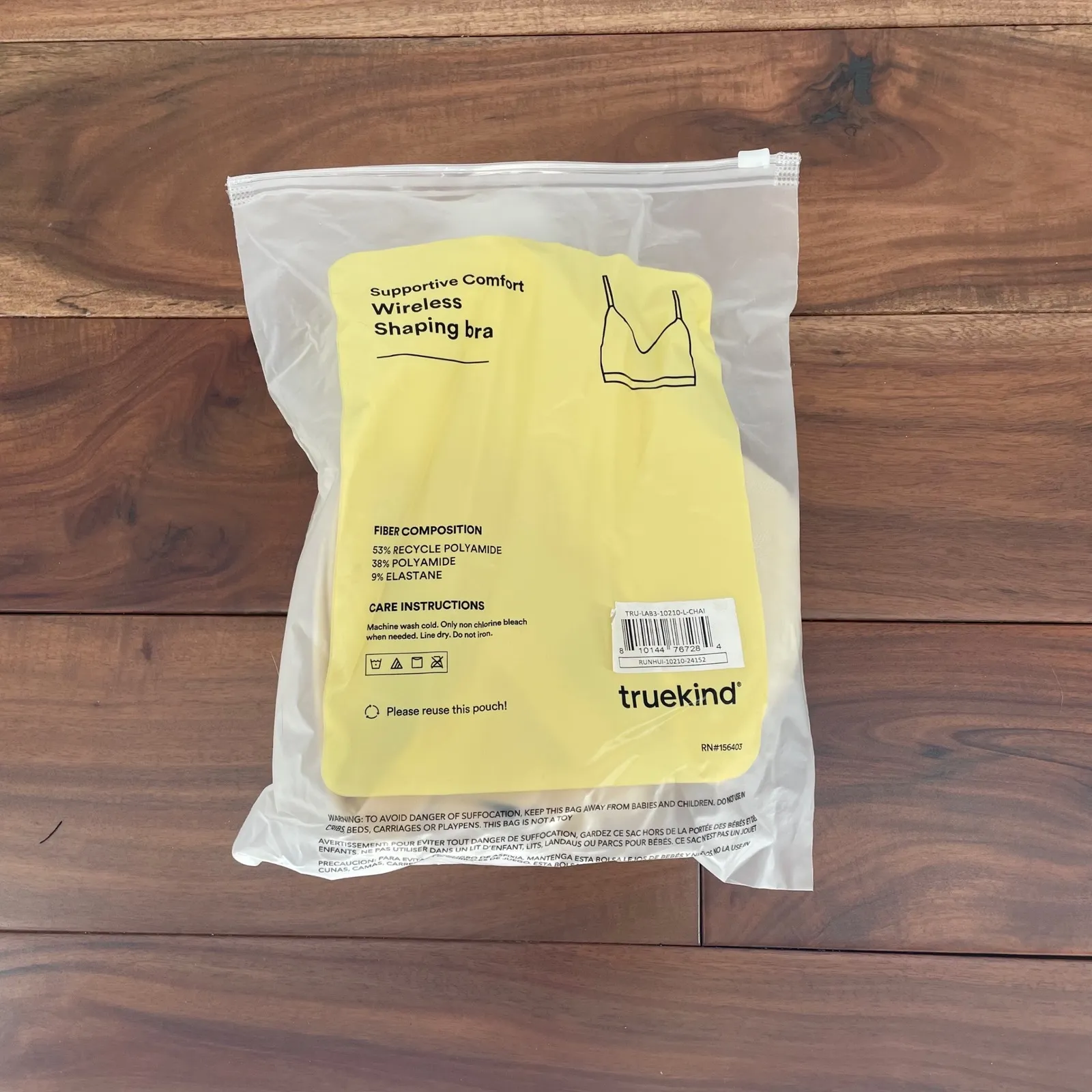 Truekind Supportive Comfort Wireless Shaping Bra Beige L Tan Size L - Image 6