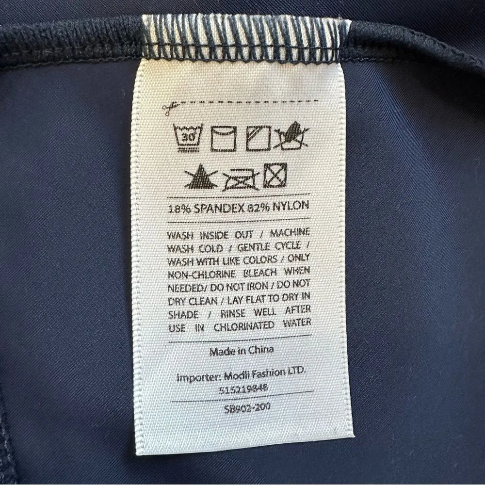 NWT ModLi UPF 50+ Navy Blue Midi Swim Skort, Size 3X - Image 10