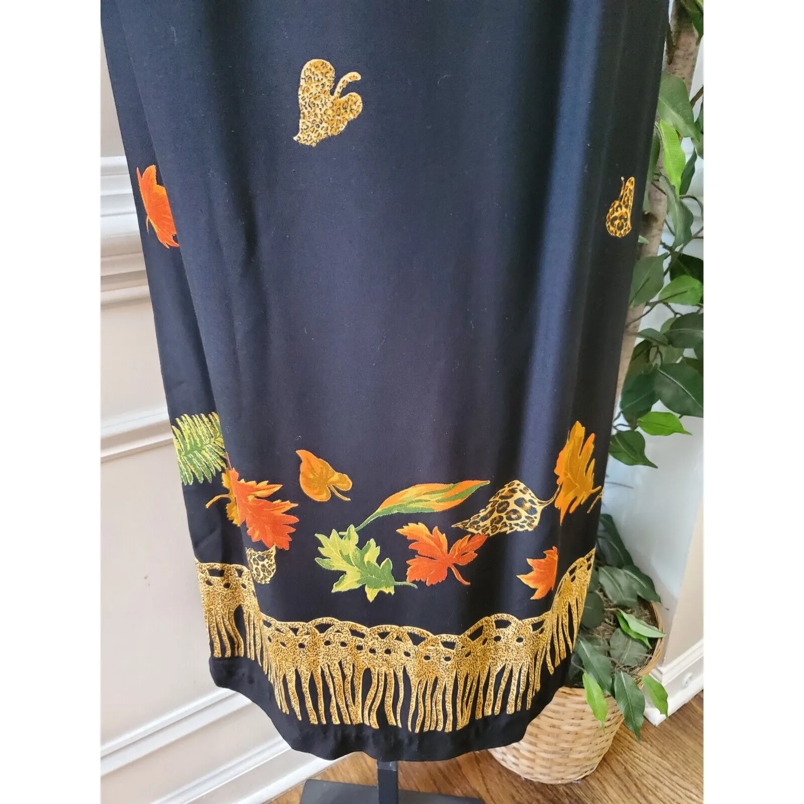 Sheri Martin Women Black Polyester Round Neck Sleeveless Casual Long Maxi Dress Size M - Image 4