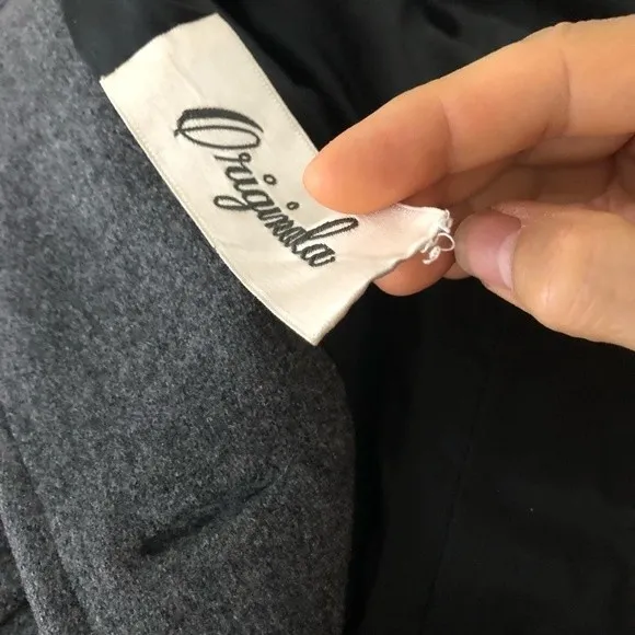 HAROLD Wool Blazer Jacket Grey Silver Buttons Retro VINTAGE Fits Small Medium Gray - Image 7