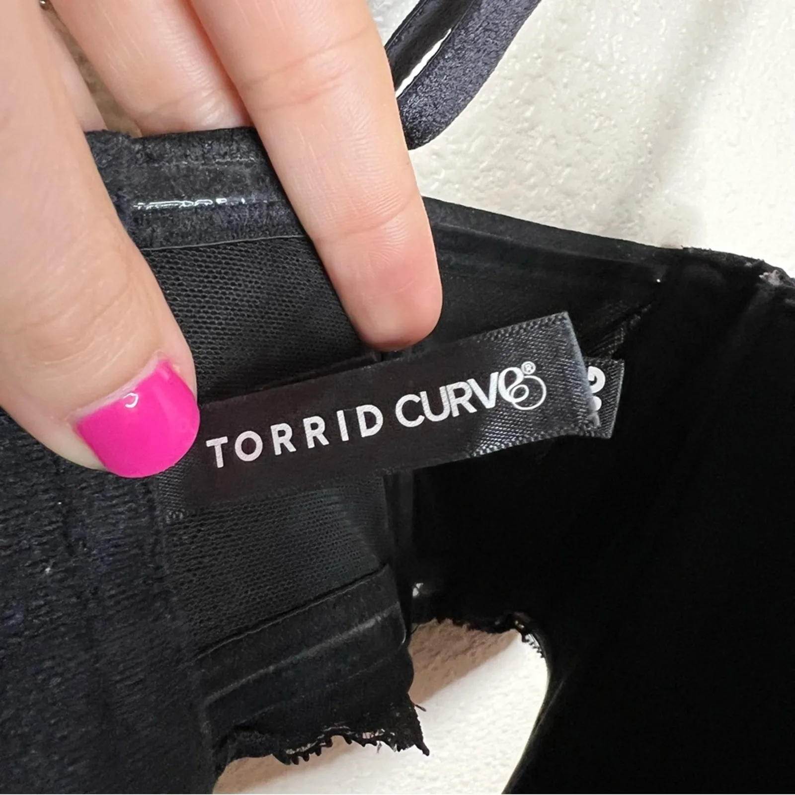 Torrid Curve Black Lightly Lined Multi-Way Strapless Bra NEW 40G - Image 8