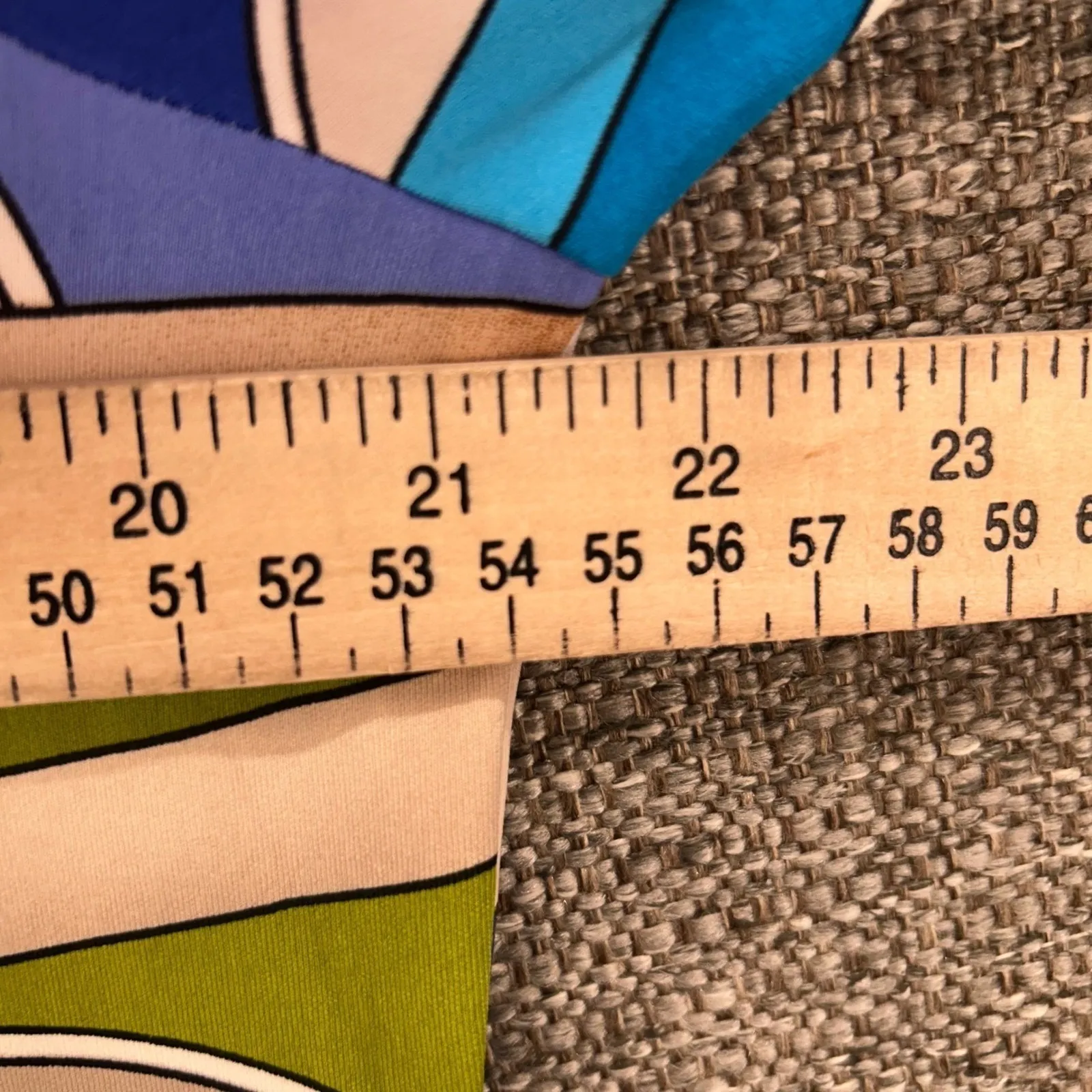 Chicos Abstract Blouse Large‎ Art To Wear Novelty Surrealist Belt Multicolor - Image 12