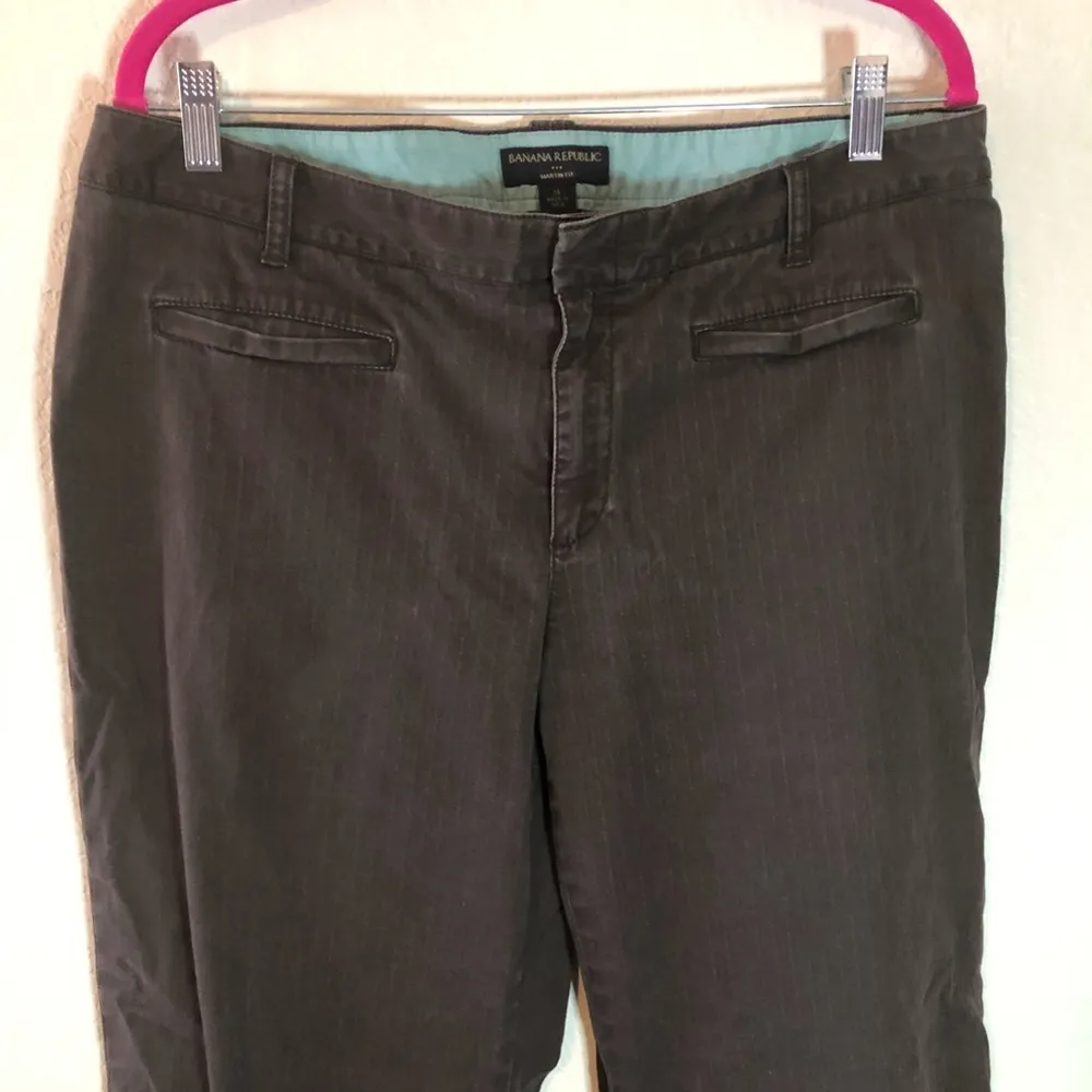 Banana Republic Pants Brown Ribbed Martin Fit Trouser Dress Pants Sz 14 GUC - Image 2