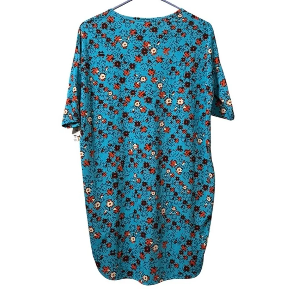 LuLaRoe Irma Top Puzzle Colorful Size XS‎ Hi Low Teacher Travel Loungewear NWT - Image 2