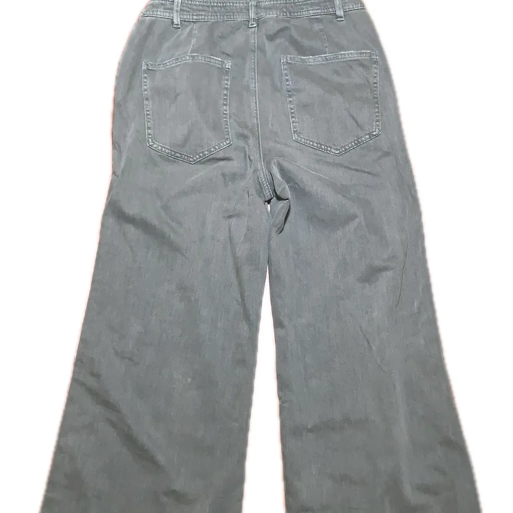 Aerie Army Green Wide Leg Raw Edge Knot Strap Overalls Jumpsuit Pantsuit XS Boho - Image 7