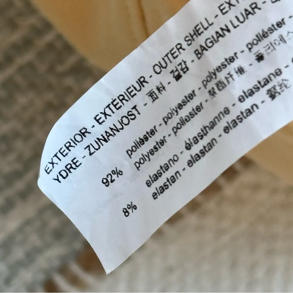 Zara Yellow Sweetheart Neckline Bodysuit Women’s Size XS - Image 6