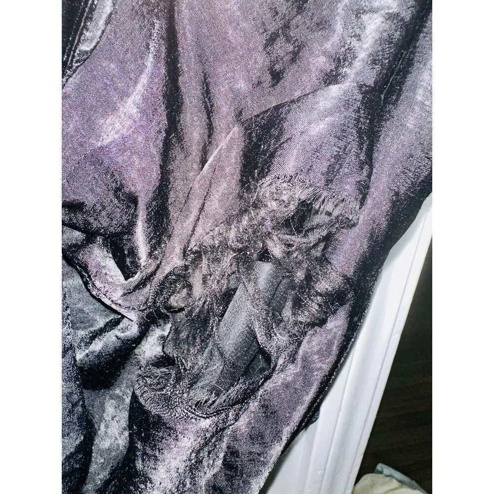 Endless Rose  Black Velvet Single Button Front Blazer Size Large - Image 15