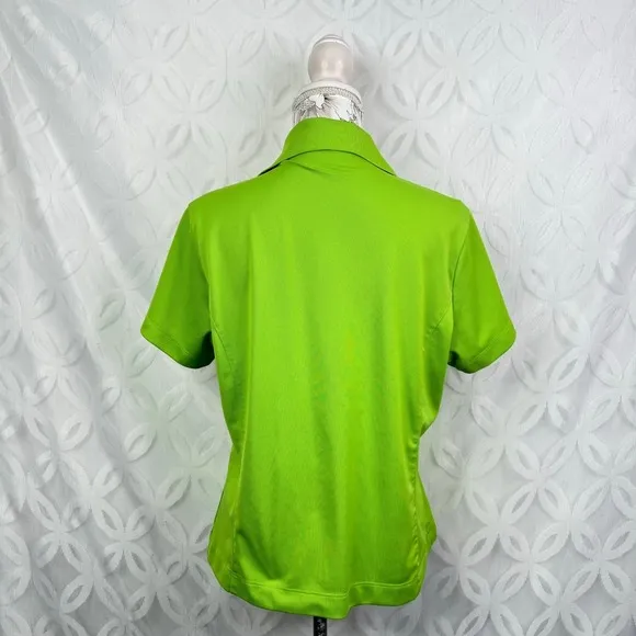 Nike Dri Fit Golf Lime Green Athletics Polo Shirts‎ Size XL - Image 6