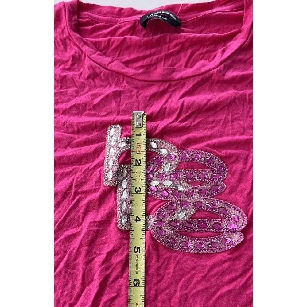 Vintage bebe Women’s Size XL Shirt Pink White Stones Y2K 90s Summer Top NWOT - Image 6