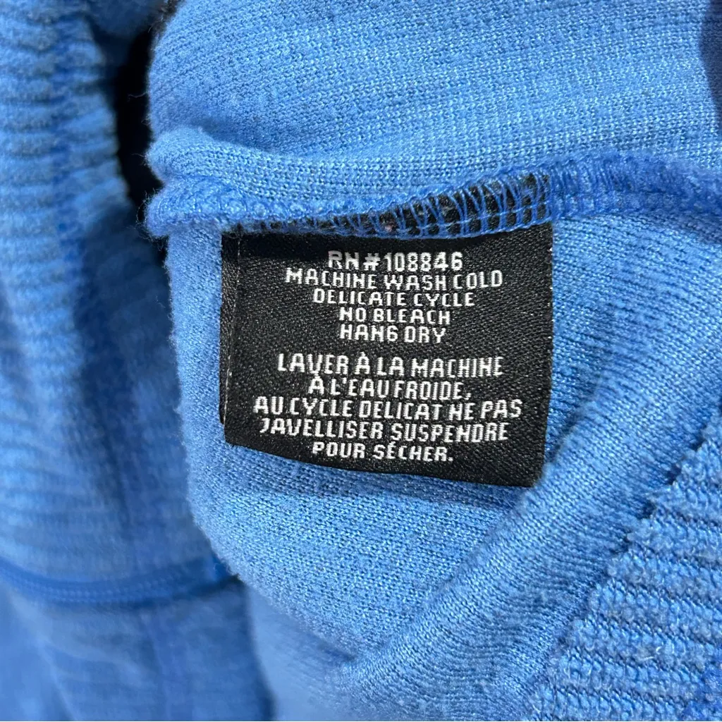 Kuhl Jacket Top Womens Medium Ribbed Lightweight Blue Full Zip - Image 4