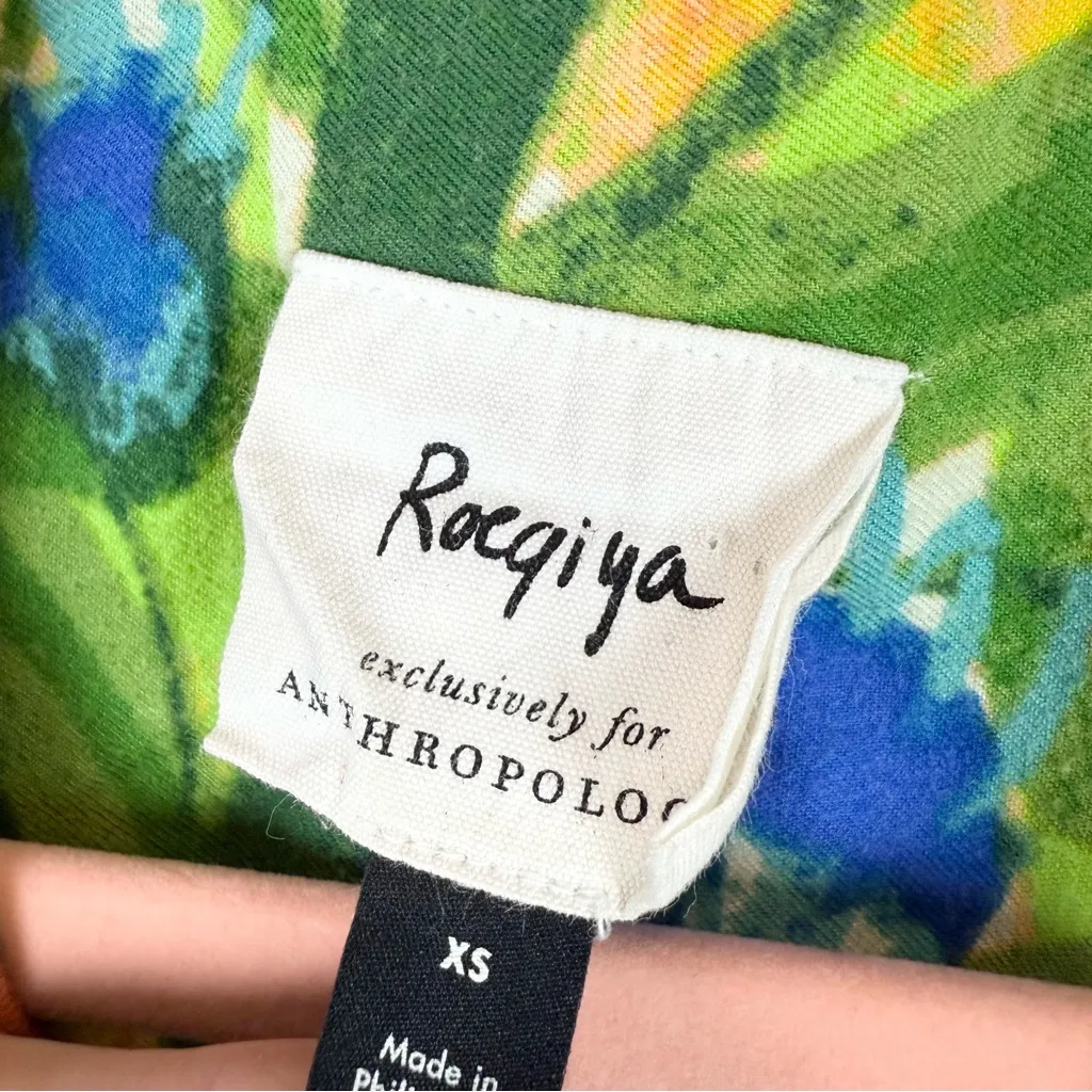 Anthropologie Roeqiya Fris Garden Bloom Flannel‎ Pajama Top Size XS - Image 6